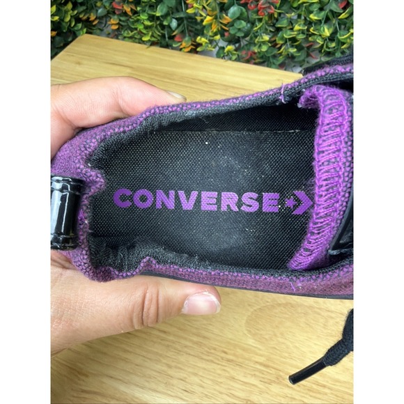 Converse Chuck Taylor All Star Shoreline Slip On Shoes Purple Black Women 5.5 - Picture 8 of 9